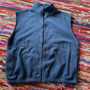 Navy Fleece Vest for Men